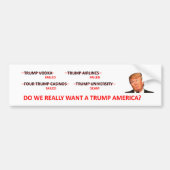 FALEN VAN TRUMP BUMPERSTICKER (Voorkant)