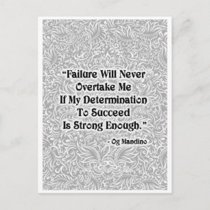 Falen zal nooit inhalen - Positieve Quote's Briefkaart