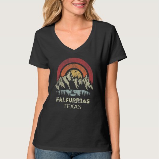 Falfurrias Texas Mountain Sunset Sunrise Kayaking T-shirt (Voorkant)