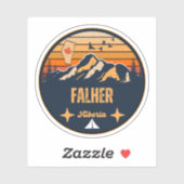 Falher, Alberta Sticker (Vel)