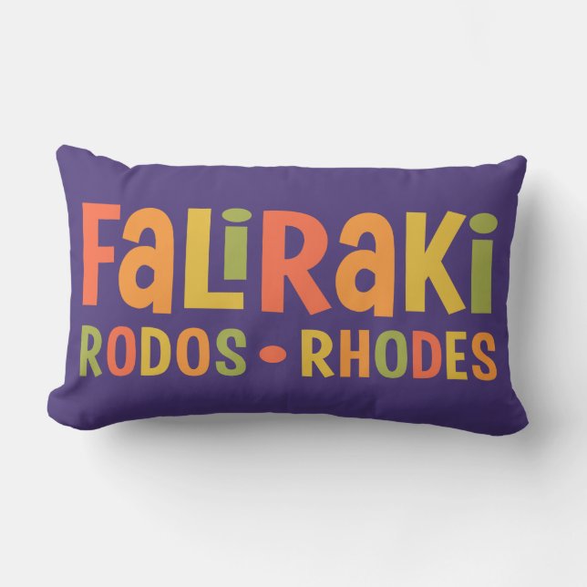 Faliraki Rhodes werpen kussens (Voorkant)