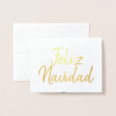 Faliz Navidad Real Folie kerstkaart Folie Kaarten (Voorkant met envelop)