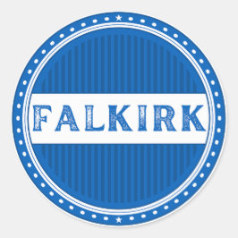 Falkirk City Pride Embleem – Schotse identiteit Ronde Sticker