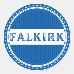 Falkirk City Pride Embleem – Schotse identiteit Ronde Sticker