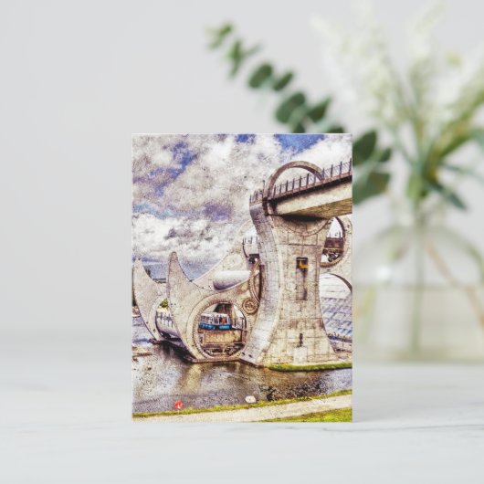 Falkirk Wheel Briefkaart (Staand voorkant)