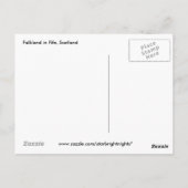 Falkland in Fife, Schotland Briefkaart (Achterkant)