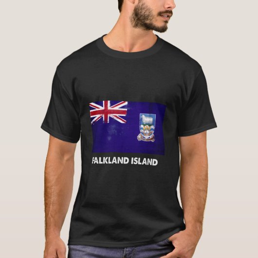 Falkland Islander Falkland Island Flag T-shirt (Voorkant)
