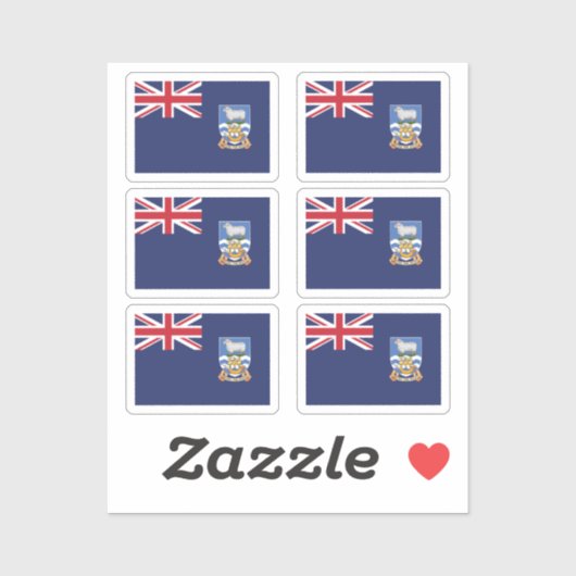 Falklandeilanden Collectie pack van 6 Sticker (Vel)