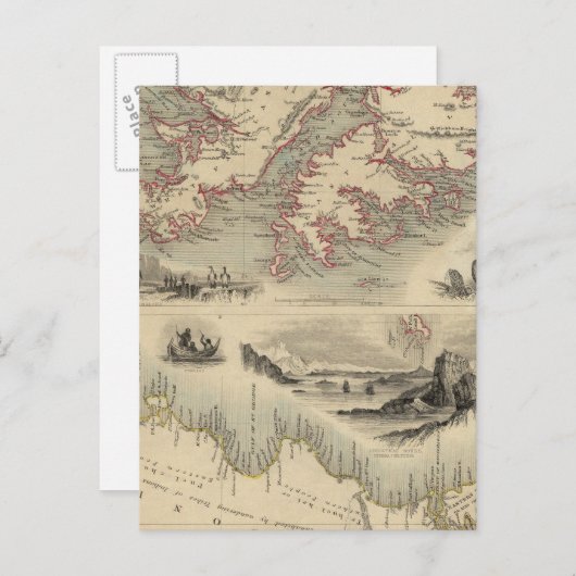 Falklandeilanden en Patagonië Briefkaart (Voorkant / Achterkant)