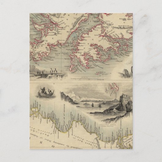 Falklandeilanden en Patagonië Briefkaart (Voorkant)