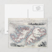 Falklandeilanden en Patagonië, uit een reeks W Briefkaart (Voorkant / Achterkant)