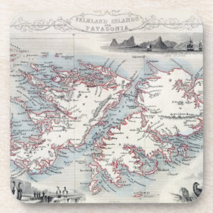 Falklandeilanden en Patagonië, uit een reeks W Onderzetter