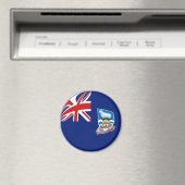 Falklandeilanden Fisheye Vlag Magneet (Insitu (Vaatwasser))