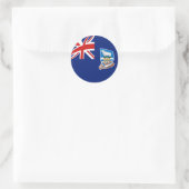 Falklandeilanden Fisheye Vlag Sticker (Tas)