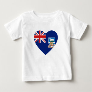 Falklandeilanden Flag Hart T-shirt