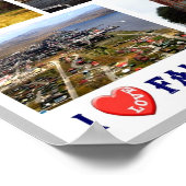 Falklandeilanden - Ik hou van - Poster (Hoek)