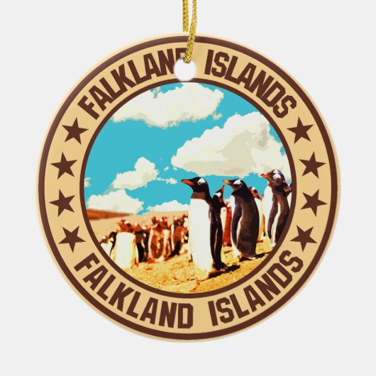 Falklandeilanden Keramisch Ornament (Voorkant)