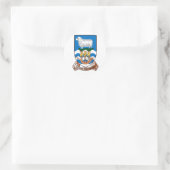 Falklandeilanden (Malvinas) FK Ronde Sticker (Tas)