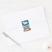 Falklandeilanden (Malvinas) FK Ronde Sticker (Envelop)
