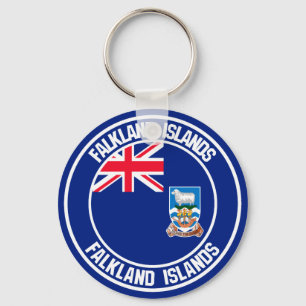 Falklandeilanden Rond Embleem Sleutelhanger