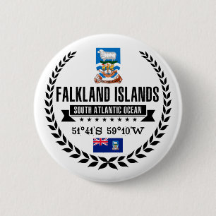 Falklandeilanden Ronde Button 5,7 Cm