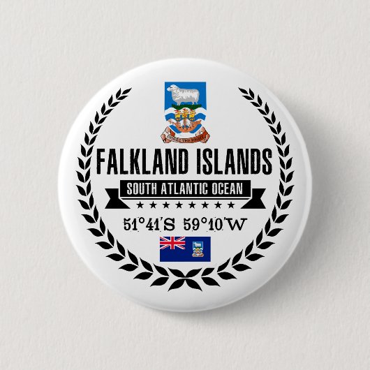 Falklandeilanden Ronde Button 5,7 Cm (Voorkant)