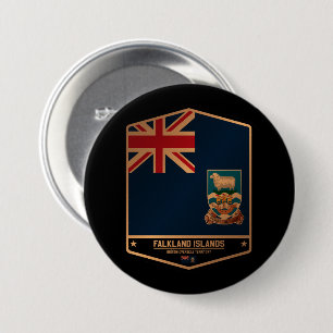 Falklandeilanden Ronde Button 7,6 Cm