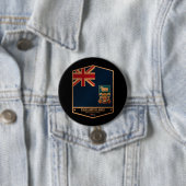 Falklandeilanden Ronde Button 7,6 Cm (In situ)