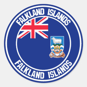 Falklandeilanden Rondemailm Ronde Sticker