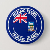 Falklandeilanden Rondemembleem Ronde Button 7,6 Cm (Voorkant)