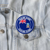 Falklandeilanden Rondemembleem Ronde Button 7,6 Cm (In situ)