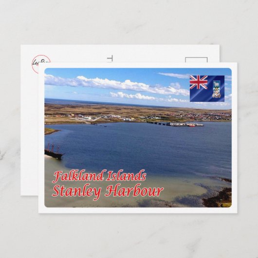 Falklandeilanden - Stanley Harbour - Briefkaart (Voorkant / Achterkant)