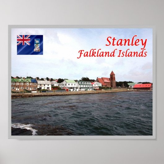 Falklandeilanden - Stanley - Poster (Voorkant)