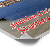 Falklandeilanden - Stanley. Poster (Hoek)