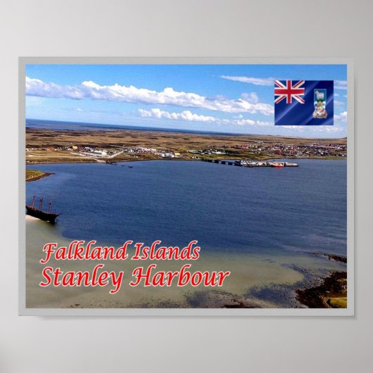 Falklandeilanden - Stanley. Poster (Voorkant)