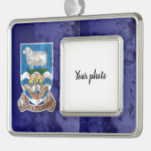 Falklandeilanden Verzilverd Omlijst Ornament (Links)