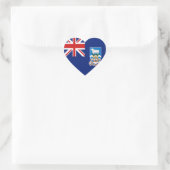 Falklandeilanden Vlag Hart Sticker (Tas)