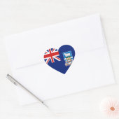Falklandeilanden Vlag Hart Sticker (Envelop)