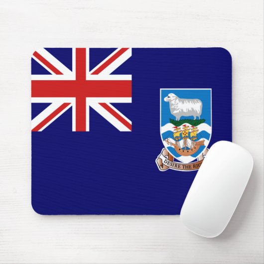 Falklandeilanden Vlag Mousepad Muismat (Met muis)