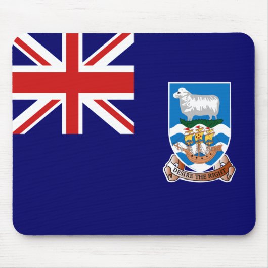 Falklandeilanden Vlag Mousepad Muismat (Voorkant)