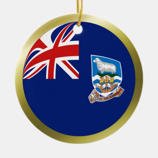 Falklandeilanden Vlag Ornament (Voorkant)