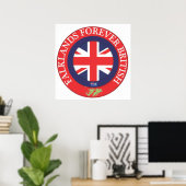 Falklandeilanden voor altijd Brits Poster (Thuiskantoor)