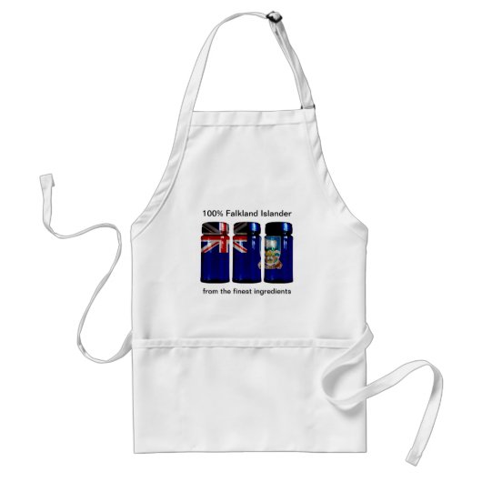 Falklands Flag Spice Jars Apron Standaard Schort (Voorkant)