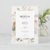 Fall 50th Birthday Invitations for Women Kaart (Staand voorkant)