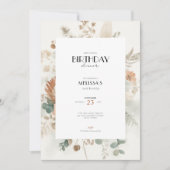 Fall 60th Birthday Invitations for Women Kaart (Voorkant)