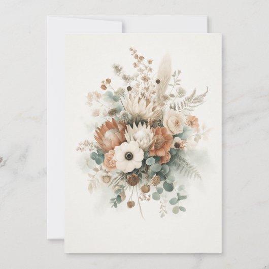 Fall 60th Birthday Invitations for Women Kaart (Achterkant)