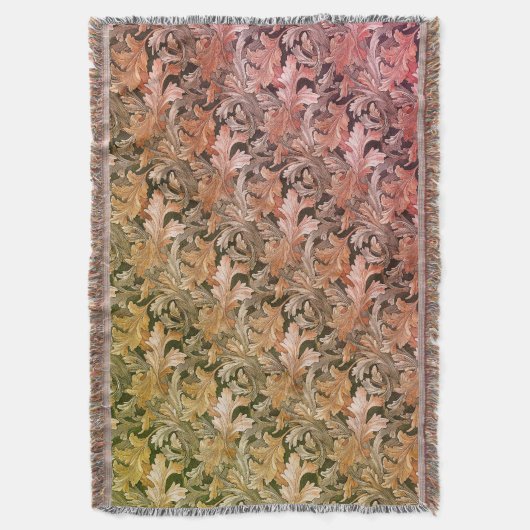 Fall Acanthus Leaves Deken (Voorkant Verticaal)