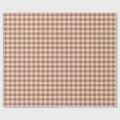 Fall Amaro op Panna Cotta Gingham - geruit patroon Cadeaupapier (Vlak)