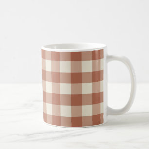 Fall Amaro op Panna Cotta Gingham - geruit patroon Koffiemok