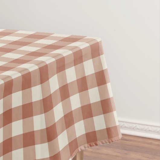 Fall Amaro op Panna Cotta Gingham - ruitpatroon. Tafelkleed (Voorbeeld)